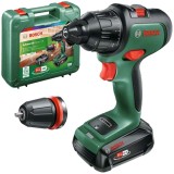 Bosch AdvancedImpact 18 - Masina de gaurit si insurubat cu percutie cu 1 acumulator Li-Ion 18 V 2.5 Ah 39 Nm motor fara perii mandrina detasabila led