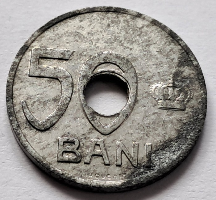 Romania, 50 Bani 1921 Aluminiu