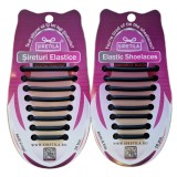 NEGRU - Sireturi Elastice din Silicon pentru pantofi sport, functie NO TOUCH, 5MM, FERME, SIRETILA
