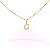 Pandativ din aur de 14k in forma de litera G