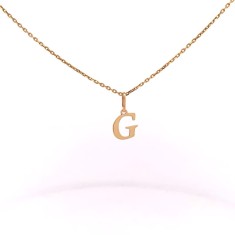 Pandativ din aur de 14k in forma de litera G