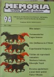 Memoria Revista Gandirii Arestatate 1/2016(94) - Colectiv, PSSRRE, 142 Pagini, Istorie, Revista Memoria