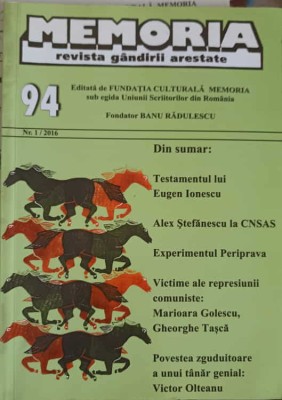 MEMORIA REVISTA GANDIRII ARESTATE NR.1/2016 (94)-COLECTIV-252188 foto