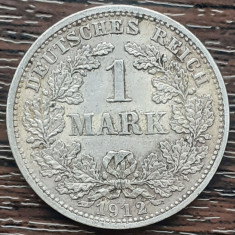 (A452) MONEDA DIN ARGINT GERMANIA - 1 MARK 1912, LIT. D