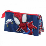 Penar Spiderman Rescue cu 3 compartimente, 23.5 x 10 x 5 cm, Karactermania