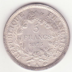 Replica (copie) dupa moneda de 5 franci 1875 Franta