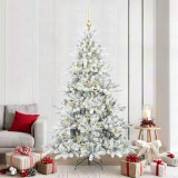 VidaXL Brad de Crăciun artificial cu ramuri articulare 210cm PVC 3397735