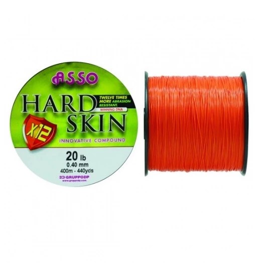 Monofilament Hard Skin Solid Red 0,35 mm. / 16,0 Lbs. 1050M - Asso