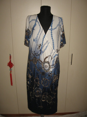 Rochie degrade print ceasuri Mar 44 foto