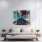 Folie imprimata color pentru decor perete locuinta, dimensiune 125 x 110cm, model: VIEW TO HAVEN 11