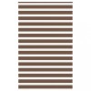 Jaluzea tip zebra maro lățime țesătură 135,9 cm poliester