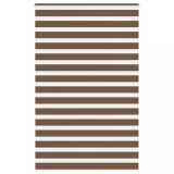 vidaXL Jaluzea tip zebra maro lățime țesătură 135,9 cm poliester
