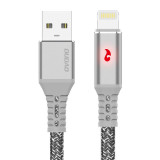 Cablu Dudao Cablu USB - Lightning 1 M 3 A Cu LED Gri (L7XL LIGHTNING)