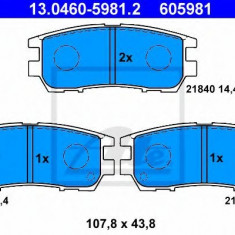 Set placute frana,frana disc MITSUBISHI PAJERO II (V3_W, V2_W, V4_W) (1990 - 1999) ATE 13.0460-5981.2