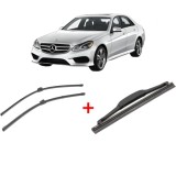 Cumpara ieftin Set 3 stergatoare MERCEDES-BENZ E-CLASS (W213) 2016 - 2023, pentru parbriz si luneta, Valeo Silencio