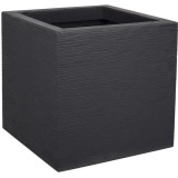 Cumpara ieftin Ghiveci patrat antracit 29,5x29,5x29,5 cm GRAPHIT UP