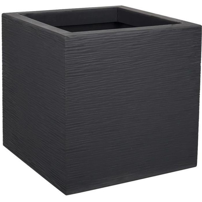 Ghiveci patrat antracit 29,5x29,5x29,5 cm GRAPHIT UP