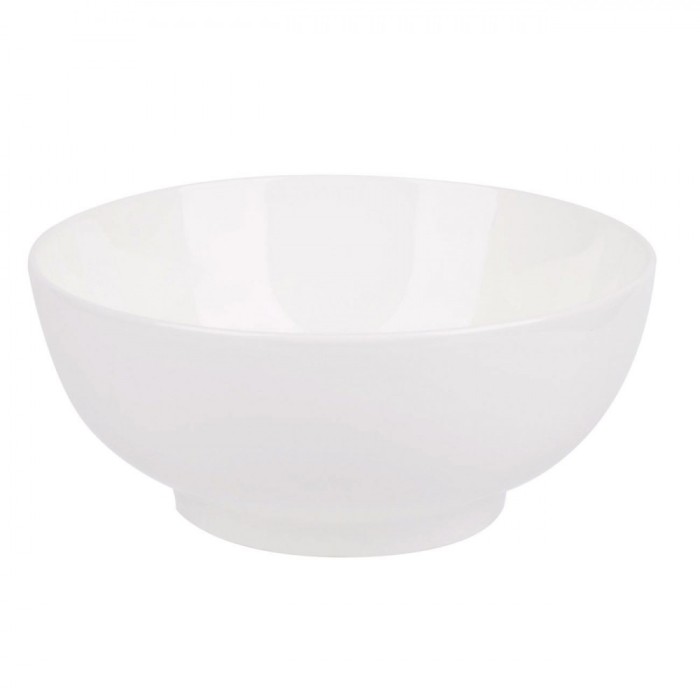 Bol Porțelan, Model Rotund, Culoare Alb, Capacitate 1L