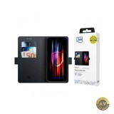 Husa pentru Samsung Galaxy A16 5G A166 / A16 4G A165 3MK Wallet Neagra