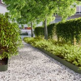 vidaXL Borduri de gazon 50 buc Verde olive Oțel laminat la rece 860151