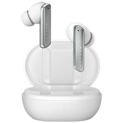 Handsfree Bluetooth Haylou W1 T007, TWS, ANC, Argintiu foto