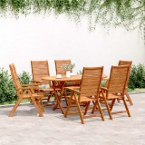vidaXL Scaune grădină rabatabile 6 buc. 56x72x107 cm lemn masiv acacia 3214478
