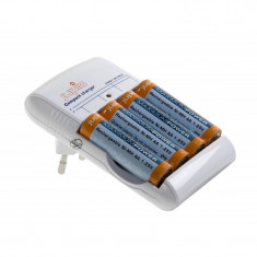 Incarcator Jupio Compact 8 ore cu 4 Acumulatori 2700 mAh, 2 canale, 3 Ani Garantie foto