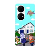 Husa compatibila cu Huawei P40 model The cramp twins, Silicon, TPU, Viceversa, Transparent, Carcasa