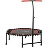 SPORTNOW Trambulin de fitness 114 cm, sfoară elastică, manetă reglabilă pe 3 poziții, trambulin de exerciții silențios, roșu | Aosom Romania
