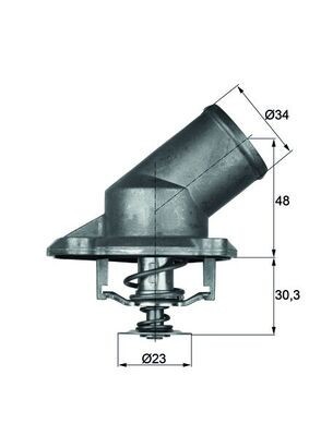 MAHLE TI 224 92 termostat,lichid racire