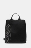 Desigual rucsac GOODALL SUMY MINI femei, culoarea negru, mic, cu imprimeu, 25SAKP08