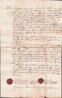 A3086N Contract de &amp;icirc;mprumut cu zălogire de păm&amp;acirc;nturi, 1827, comitatul Solnocul Interior, Transilvania, sigilii &amp;icirc;n ceară roșie, limba maghiară foto