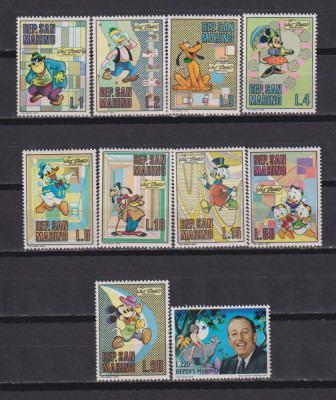 REP. SAN MARINO 1971 DISNEY MI. 962-971 MNH foto