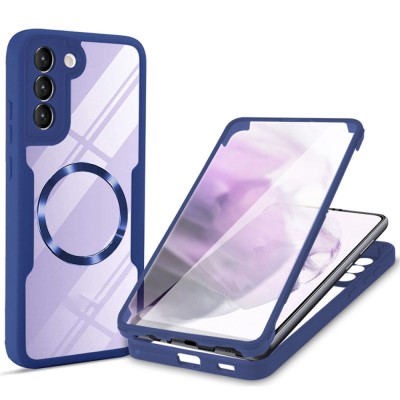 Husa 360&amp;Atilde;&amp;sbquo;&amp;Acirc;&amp;deg; Samsung Galaxy S22 Plus 5G Techsuit ColorVerse MagSafe, albastru foto