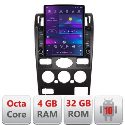 Navigatie Ford Mondeo 2004-2007 dedicata Ouad core 4+32 ecran vertical 9.7&quot; DSP 360 FHD AHD Android radio gps internet kit-mondeo2001+EDT-E709 CarStor