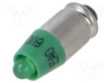 Lampă LED verde 6V 1 diodă EAO 16mm