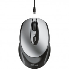 Mouse wireless Trust Zaya, ambidextru, reincarcabil, Negru