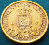 Cumpara ieftin Moneda exotica 1 CENT - ANTILELE OLANDEZE (Caraibe), anul 1970 * cod 1889 B, America Centrala si de Sud