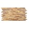 Panou decorativ, PVC, model piatra 3D, nuante bej-maro, 96x48.5cm