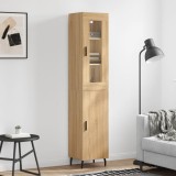 vidaXL Dulap &icirc;nalt, stejar sonoma, 34,5x34x180 cm, lemn prelucrat