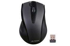 MOUSE A4tech, PC sau NB, wireless, 2.4GHz, optic, 1000 dpi, butoane/scroll 3/1, silent click, negru, &quot;G9-500FS-BK&quot; (timbru verde 0.18 lei)