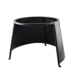 Cumpara ieftin Suport Ceaun Perfect Home 14/16/22L, 43cm, Metalic, Negru - Focar Protectie Vant, Gatit Exterior