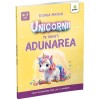 Carti de colorat Gama cu unicorni si adunare pentru copii 7 ani, educative, ilustrate
