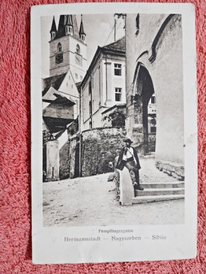 Carte postala, Sibiu 1924 foto
