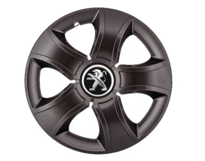 Set 4 capace roti Bis Negru R16 pentru gama auto Peugeot foto
