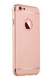 Cumpara ieftin Husa iPhone 7 MyStyle 3in1 Rose Gold, Protectie Soc, Praf, Zgarieturi, Carcasa PC Auriu/Roz
