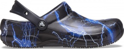 Saboti Crocs Bistro Graphic Clog Negru - Black/Lightning Bolts foto