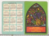 bnk cld Calendar de buzunar - 1972 - Restaurante cu specific traditional