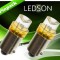 Set 2 bec led T4W BA9s Galben LEDSON