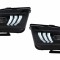 Faruri Full LED Ford Mustang V Pre-Facelift (2005-2009) Negru cu Semnal Dinamic Secvential Performance AutoTuning